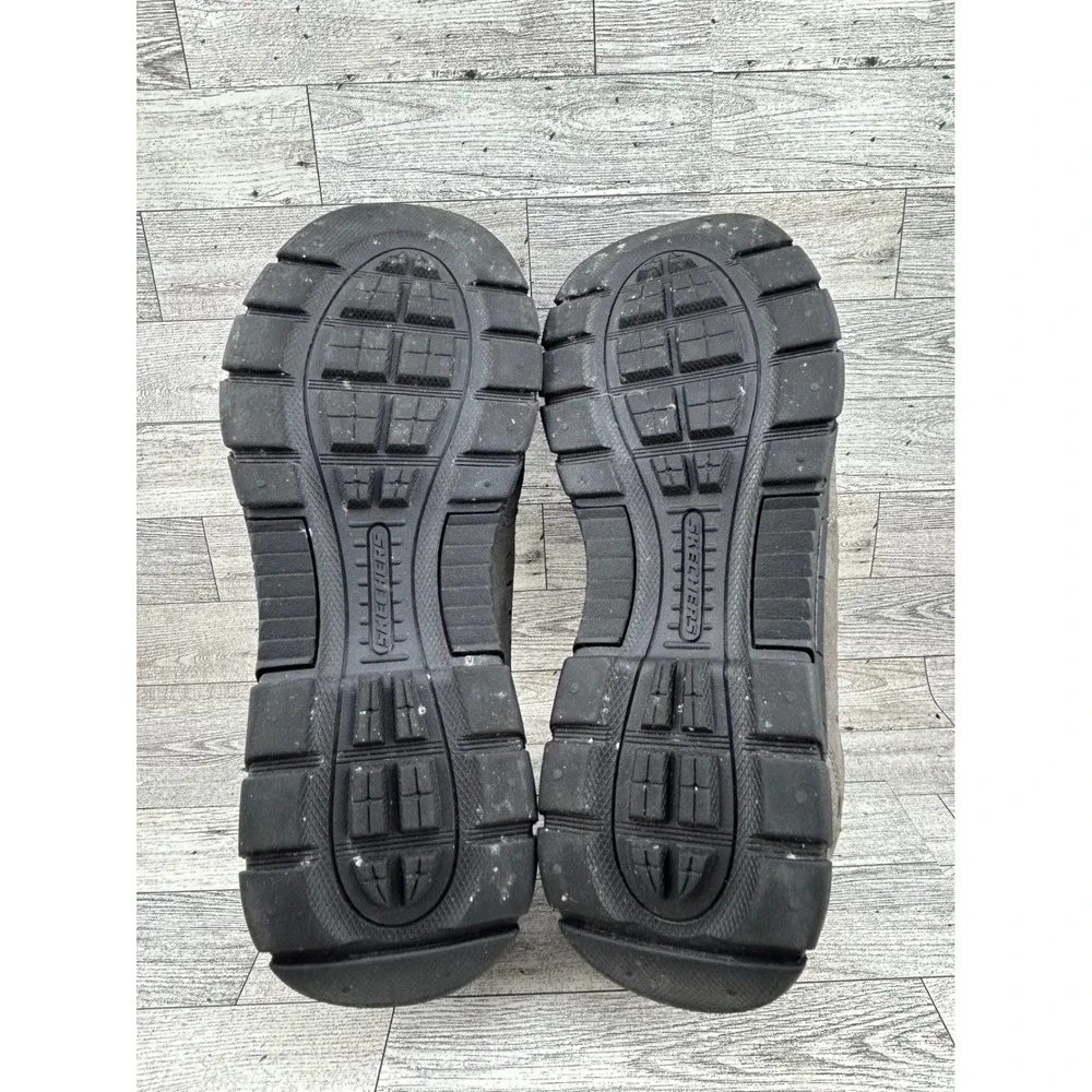 Skechers Men Relaxed Fit Memory Foam Slip On Leather Loafers Gray 51292 Size 14